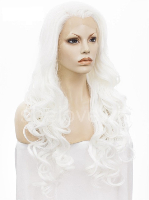 pure white synthetic lace front wig Supplier pure white synthetic lace ...