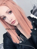 Bob Pink Color Synthetic Lace Front Wig