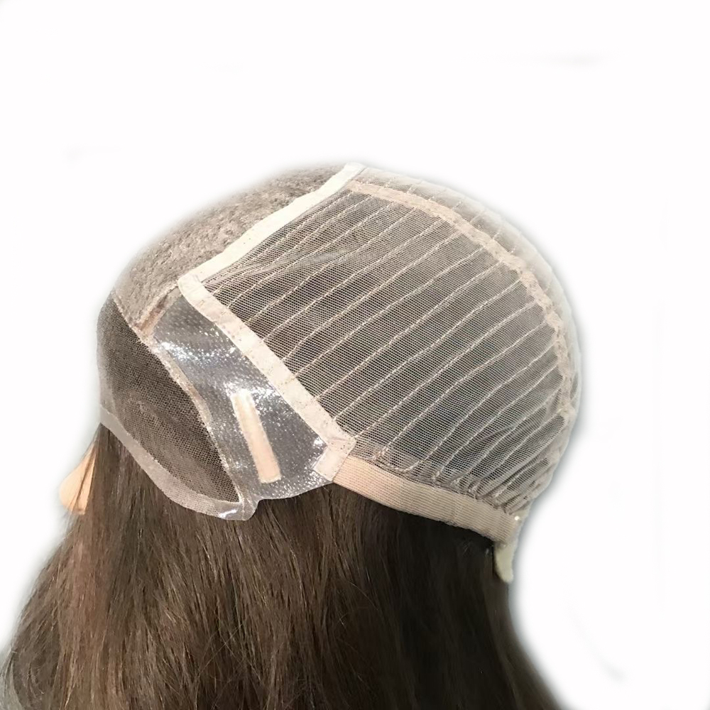 Medical Virgin Human Hair Lace Wigs with Ear Tab Lace Front with Silk Top Back by Machine Wig