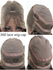 brazilian hair glueless lace wig with bang ombre