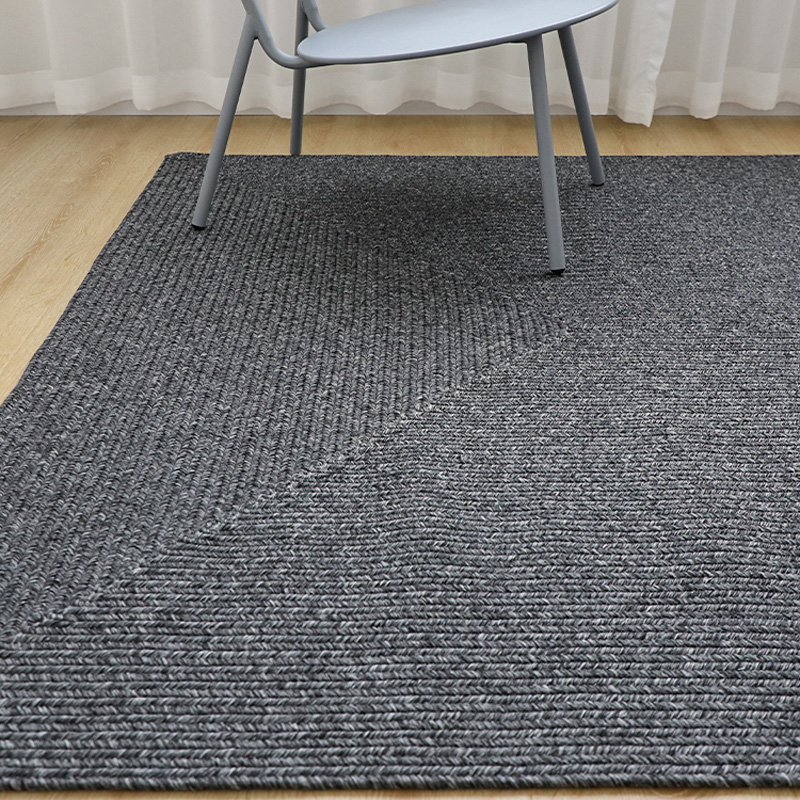 Plus Size Top Grade Carpets Black Grey Modern Hand Made Carpet