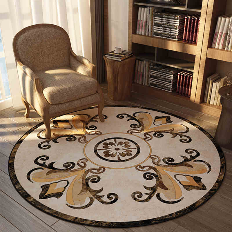 Round Rugs with Flower Pattern Different Size in Stock