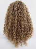 Curl Front Lace Wig Dark Blonde Synthetic Hair Heat Resistant