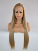 Dark Pink Synthetic Hair Lace Wig Wave Braid
