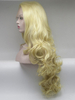 Beauty Blonde Lace Front Wig Synthetic Hair Wave Style