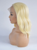 Blonde Color Synthetic Lace Front Wig Wavy Style Short Hair