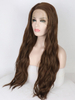 Loose Curl Brown Synthetic Lace Wig Heat Resisting