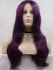 Wave Dark Purple Synthetic Lace Front Wig Free Shipping