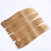 Silk Straight Human Hair Bundles for White Women Dark Blonde 3pcs/pack