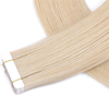Ash Blonde Tape in Hair Extension Virgin Human Hair Skin Wefts Ash Blonde Color