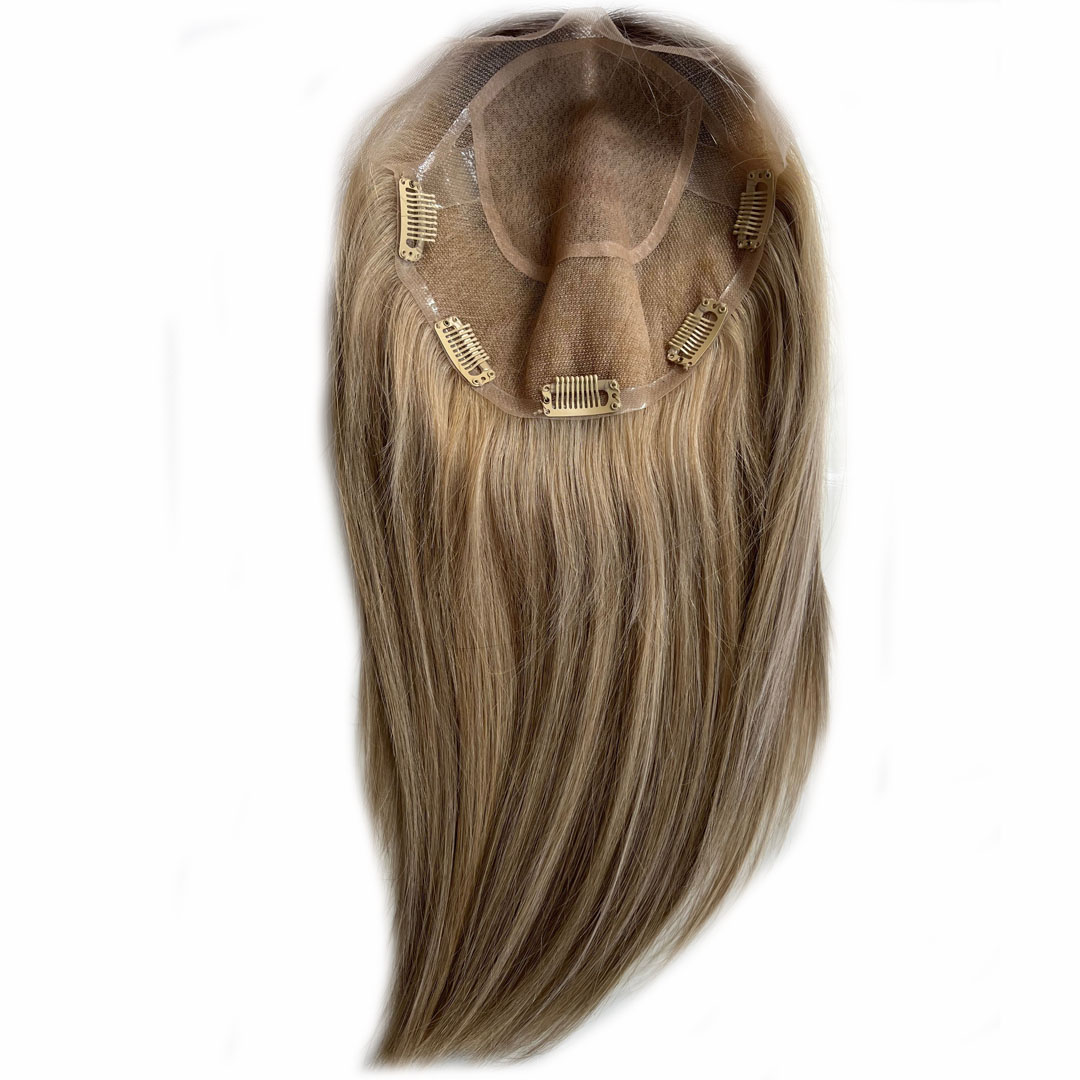 Silk Top Women Hair Toppers HD Lace Virgin Hair Toppers with Clips