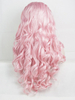 Cute Pink Color Synthetic Lace Front Wig Artificial Wig