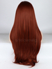 Natural Straight Cooper Color Artificial Hair Lace Front Wig