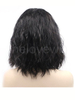 Curl Black Synthetic Lace Front Wig Short Length
