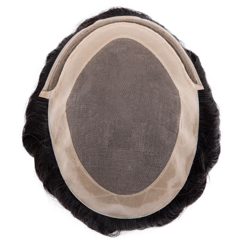 Toupee For Men Lace Front Mono Top Durable Male Hair Replacement Hair Pieces