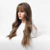 Ombre Blonde White Synthetic Lace Front Wig Wave