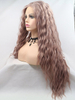 Vintage Pink Curl Lace Front Wig Synthetic Hair