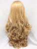 Black Root Blonde Synthetic Lace Front Wig Wavy