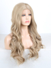 Blonde Mixed Color Synthetic Lace Wig Silk Straight