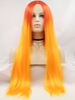 Ombre Fresh Color Synthetic Lace Front Wig Straight