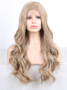 Blonde Mixed Color Synthetic Lace Wig Silk Straight