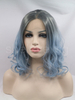 Short Length Lace Front Wig Synthetic Hair Cute Wave Ombre