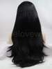 Black Synthetic Hair Lace Front Wig Natural Straight