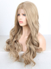 Blonde Mixed Color Synthetic Lace Wig Silk Straight