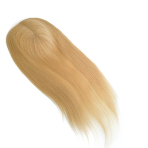 Good Quality Blonde Mono Base Human Hair Topper Virgin Hair Topper for Women Hair Loss Treatment 