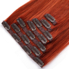 Top Quality Copper Red Natural Straight Clip In Hair Extensions Real Human Hair