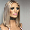 Ash Blonde Mixed Color Virgin Human Hair Lace Wigs Ombre Color Mixed Color Lace Front Wigs