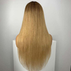 Top Quality Ombre Blonde Virgin Hair Lace Front Wigs Brown Root with Blonde Full Lace Wigs