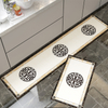 Oblong Waterproof Kitchen Carpets Plus Size Balcony Carpets