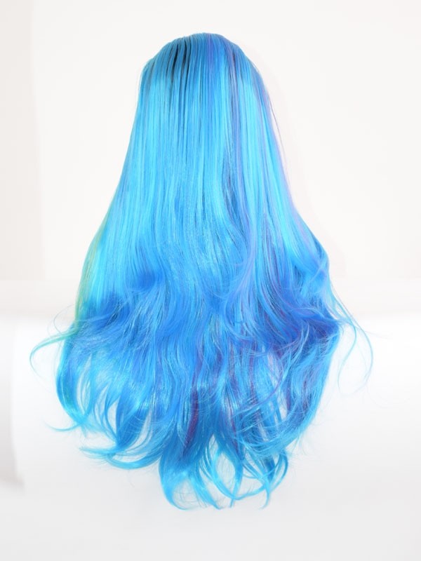 Colorful Lace Front Wig Ombre Color Fiber Hair Lace Wig