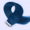 Smoke Blue Top Quality Skin Wefts Tape in Hair Extensions Virgin Hair