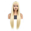 Blonde Human Hair Lace Front Wigs Silk Straight Human Hair Glueless Lace Wig Color613