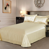 100 Real Silk Pure Color Flat Sheets with Bedskirts 