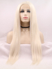 Platinum Blonde Lace Front Synthetic Wig Straight Color60